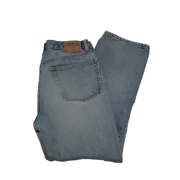 Levi's Signature Mens Jeans Regular Fit Measures 37 x 29 - Picture 1 of 6